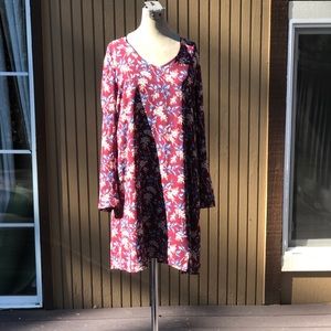 Madewell floral, button-back dress. Size Small.